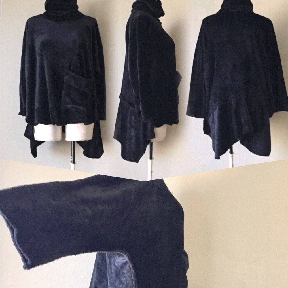 MINK FLEECEwarm black plush Velvet pant set 1x-2x - Picture 6 of 8